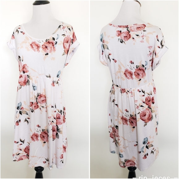 12 Pm By Mon Ami Dresses & Skirts - 4 for $25 white soft floral dress
